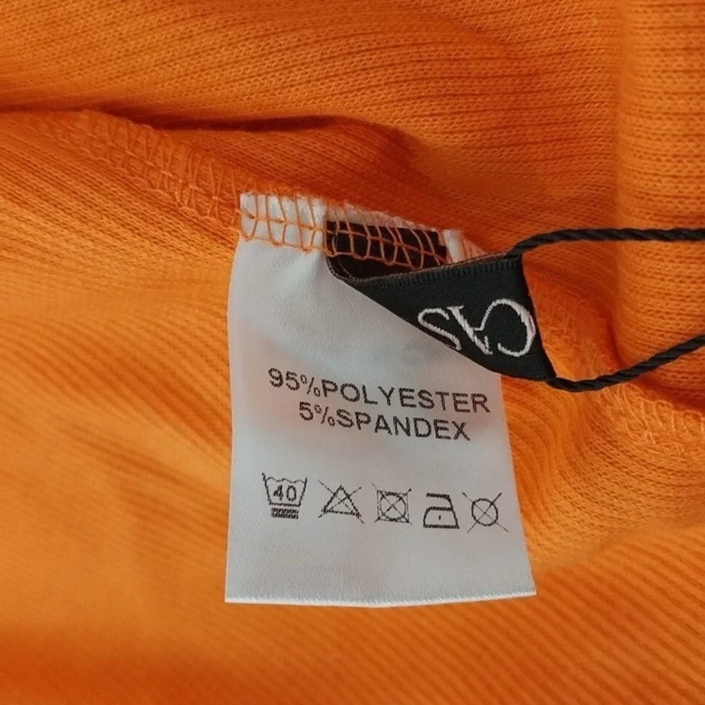 Micas Women’s Orange Maxi Skirt | Knotted Accent & Side Slit  | Size S | NWT - Picture 2 of 6
